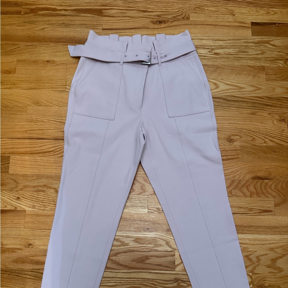 White House Black Market Lavender High-Waisted Trousers